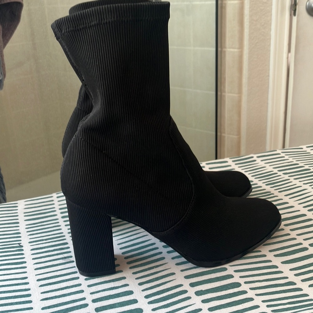 Chinese Laundry Craze RIB Knit Lycra Black Size 7.5
